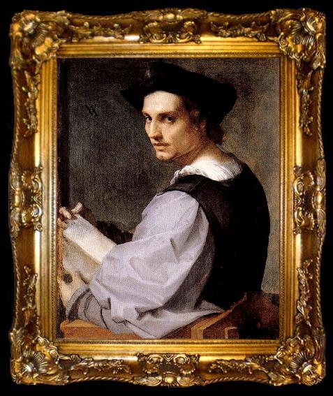 framed  Antonello da Messina Portrait of a Man, ta009-2